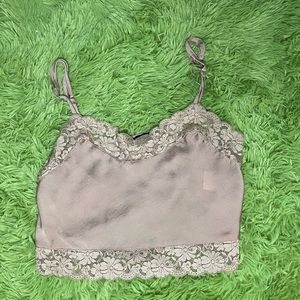 brandy melville mauve lace tank